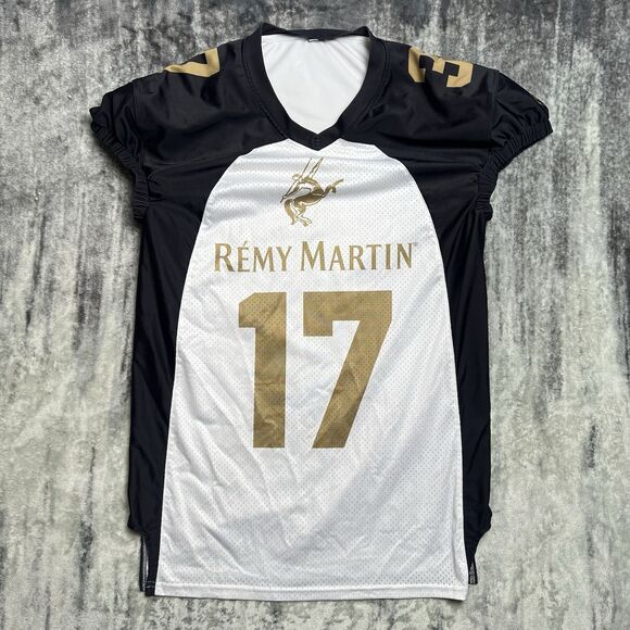 Remy Martin Cognac Team Cut Football Jersey‎ Mens L White Black 1738 - Picture 1 of 6